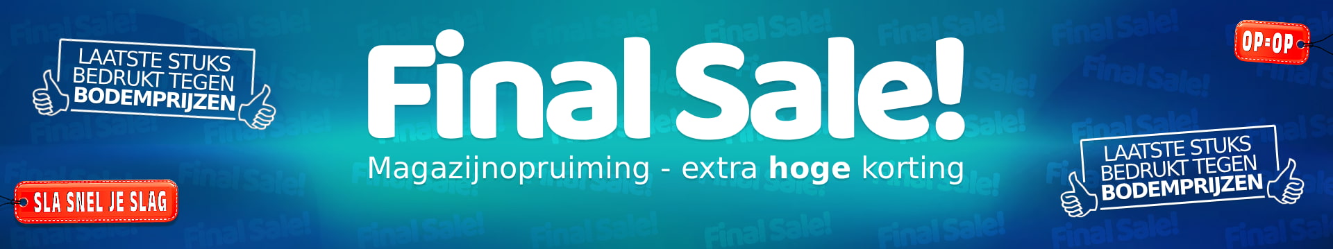 Final sale banner desktop